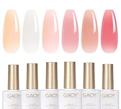 GAOY Milky White x Jelly Nude Gel Polish Set Review: Is It Worth Your At-Home Manicure?