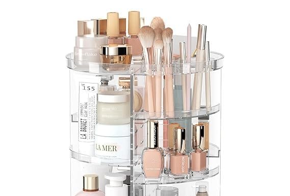 Rotating Makeup Organizer Review: Is This Adjustable Storage Carousel Worth It?