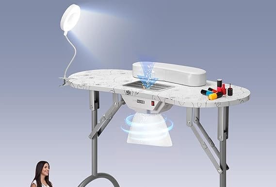 VIVOHOME Portable Manicure Nail Table Review: Is It Worth the Investment for Your Salon?