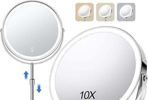 10x Large Lighted Makeup Mirror Review: Is It Worth the Investment for Flawless Results?
