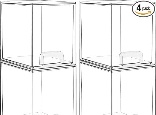 Vtopmart 4 Pack Clear Stackable Storage Drawers Review: Worth the Investment for Organizing