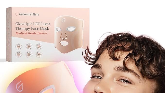 Groomie GlowUp LED Face Mask Review: Does It Really Diminish Wrinkles & Boost Collagen?