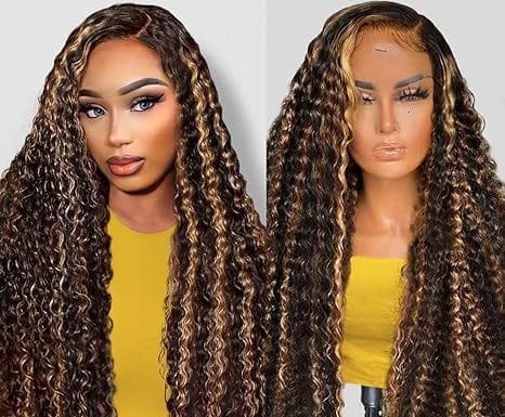 Highlight Deep Wave Lace Front Wig Review: Is the 28 Inch Ombre Honey Blonde Worth It?