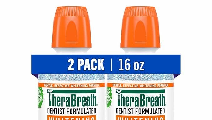 TheraBreath Whitening Mouthwash Review: Gentle, Effective Whitening Without the Burn?