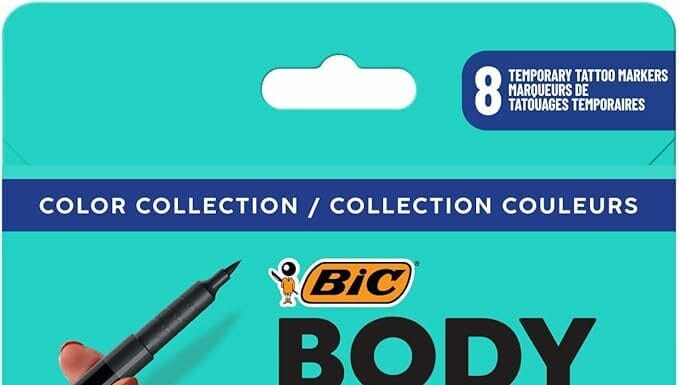 BIC BodyMark Temporary Tattoo Markers Review: Are They Worth the Creative Hype?