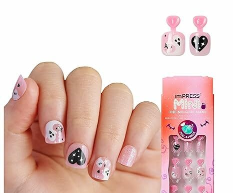 KISS imPRESS Mini Halloween Press-On Nails for Kids Review: Glow-In-The-Dark, Mess-Free Fun!