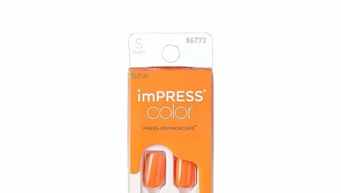imPRESS Color Press On Nails Review: Sweet Mango, Chip-Proof & Long-Lasting Results