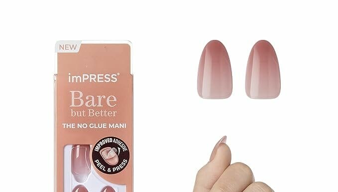KISS imPRESS No Glue Mani Press On Nails Review: Effortless, Long-Lasting Nude Nails