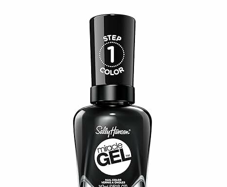 Sally Hansen Miracle Gel Review: Long-Lasting, UV-Free Shiny Black Nails That Impress