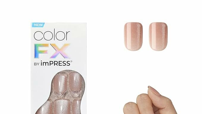 KISS imPRESS No Glue Mani Press On Nails Review: Long-Lasting, Natural Look with Starstruck Beige