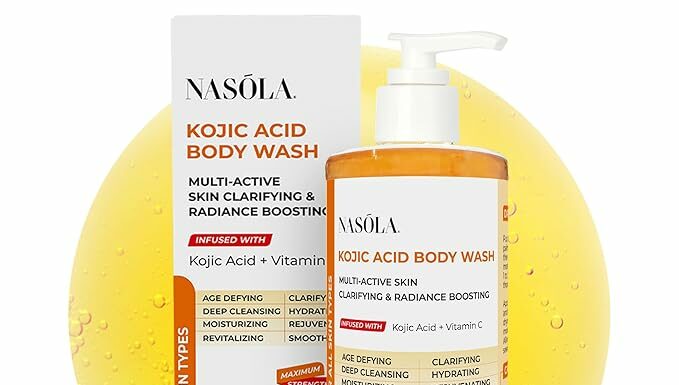 Nasola Kojic Acid Body Wash Review: Turmeric & Vitamin C for Radiant Skin