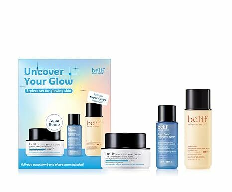 belif Uncover Your Glow Set Review: Hydration, Glow, & Niacinamide Power