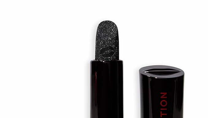 Revolution Truly Sinful Black Ring Lipstick Review: Sparkling Halloween Glam, Vegan & Cruelty-Free