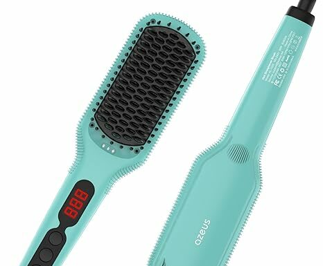 Azeus Ionic Hair Straightener Brush Review: Fast, Frizz-Free Shine & Hair Protection