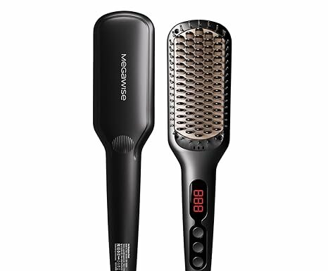 MEGAWISE Hair Straightener Brush Review: Fast, Safe, Frizz-Free Results
