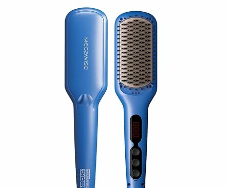 MEGAWISE Pro Ceramic Ionic Hair Straightener Brush Review: Fast, Safe Styling for All Hair Types