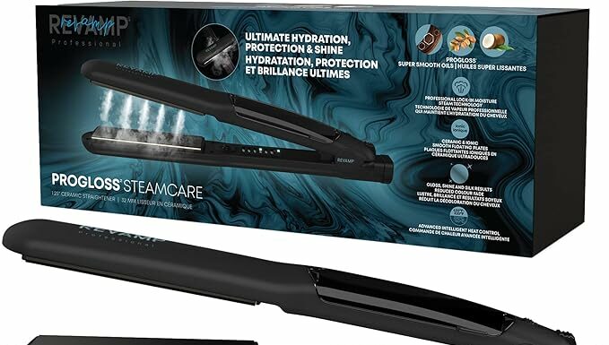 Revamp Progloss MoistureCare Flat Iron Review: Steam, Hydration & Smooth Styling!