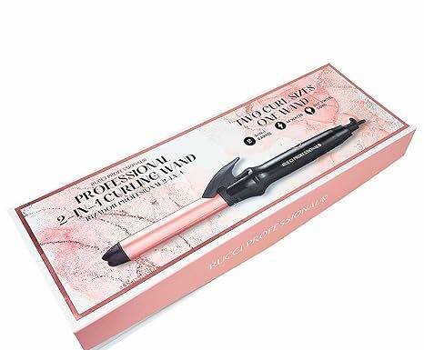 2-in-1 Rose Gold Curling Wand Review: Ceramic Barrel for Perfect, Frizz-Free Curls by