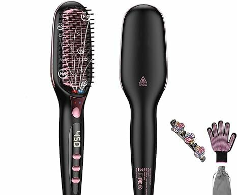 HS1 Hair Straightener Brush Review: 16 Heat Settings, Safe & Effective