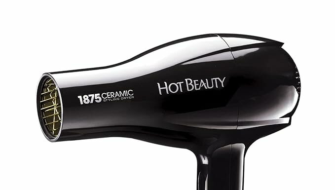 Hot Beauty 1875 Ceramic Styler Blow Dryer Review: Fast, Lightweight, & Travel-Ready
