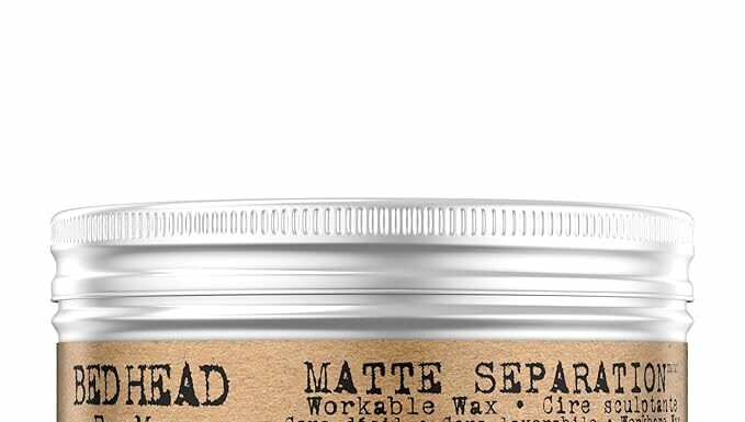 TIGI Bed Head for Men Matte Separation Wax Review: Strong Hold, No Shine!