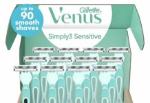 Gillette Venus Simply 3 Sensitive Razors Review: Smooth, Comforting Shave for Sensitive Skin