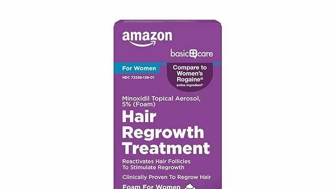 Amazon Basic Care Hair Regrowth Treatment Review: Affordable Minoxidil Foam for Women
