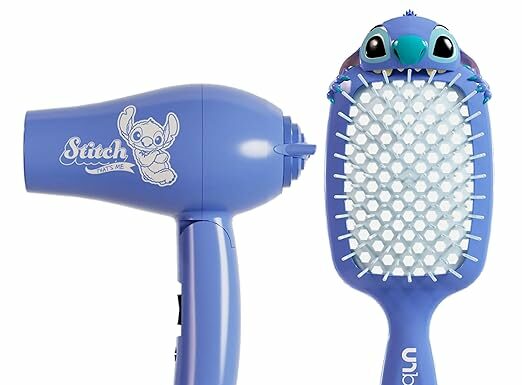 Disney Stitch UNbrush & Mini Dryer Travel Set Review: Compact, Powerful & Fun!
