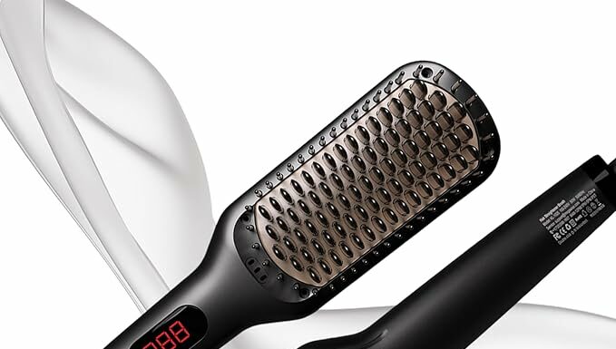 MEGAWISE Pro Ceramic Ionic Hair Straightener Brush Review: Fast, Safe & Salon-Quality Results at Home