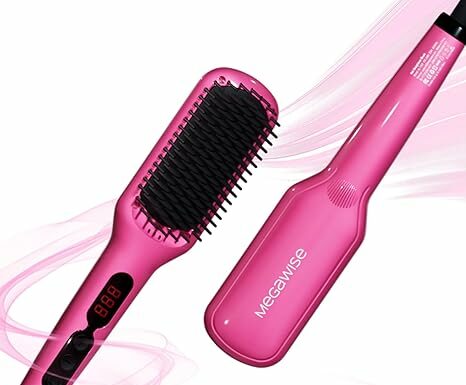 MEGAWISE Hair Straightener Brush Series (Rose Red) Review: Is It Worth the Buzz?