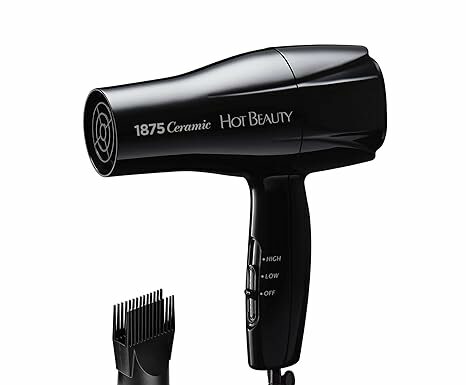 1875 Ceramic Hair Dryer Review: Fast Drying, Travel-Friendly, & Salon-Quality by Hot Beauty