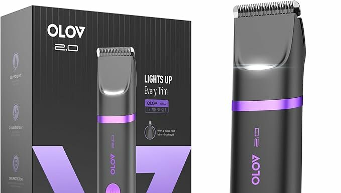 Groin & Body Hair Trimmer for Men Review: Ceramic Blades, LED Light & Waterproof Grooming by