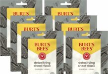Burt’s Bees Detoxifying Charcoal Facial Sheet Mask Review: Does It Really Detoxify?