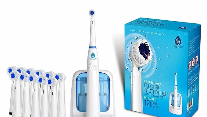 Pursonic RET200 Electric Toothbrush Review: UV Sanitizing, 12 Brush Heads & Deep Clean Benefits