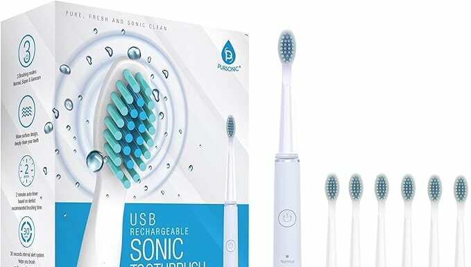 Pursonic Whitening USB Sonic Toothbrush Review: 38,000 Strokes & 12 Brush Heads – Is It Worth It?