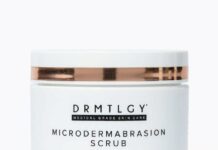 DRMTLGY Microdermabrasion Facial Scrub Review: The Best Non-Abrasive Exfoliator for Acne Scars & Pore Size