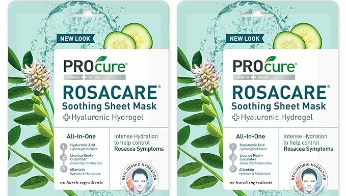 PROcure Rosacare Soothing Sheet Face Mask Review: Effective Relief for Rosacea Symptoms