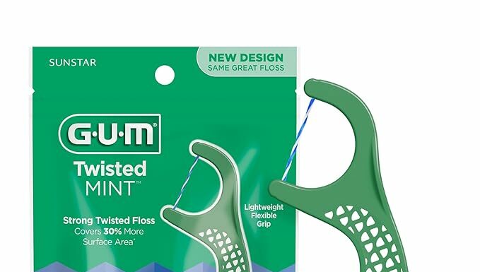GUM Twisted Mint Floss Picks Review: Shred-Resistant, Easy Grip & Fresh Breath