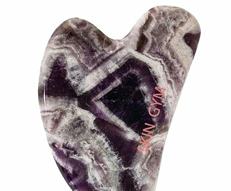 Skin Gym Sculpty Heart Amethyst Gua Sha Tool Review: Does It Really Lift & Sculpt?