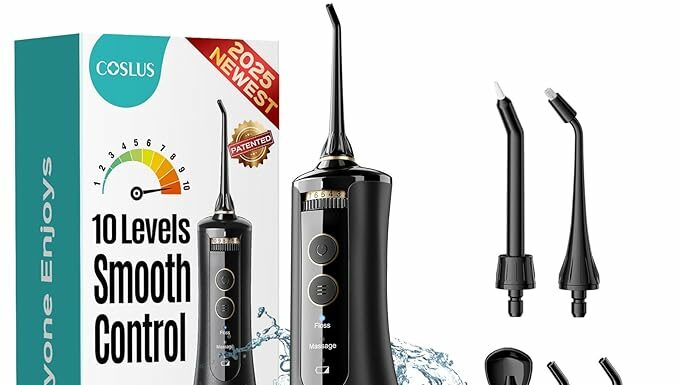 COSLUS Water Flosser Review: 10 Pressure Settings for Braces & Sensitive Gums