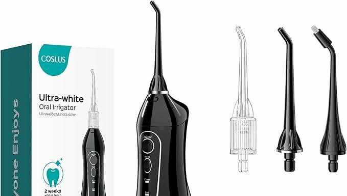 COSLUS Water Flosser Review: Whitening, Portable & Perfect for Braces and Coffee Lovers