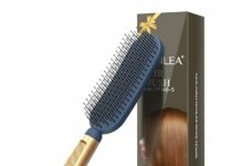 Slim Hair Brush Review: Detangle & Massage with Luxury Gold Handle by
